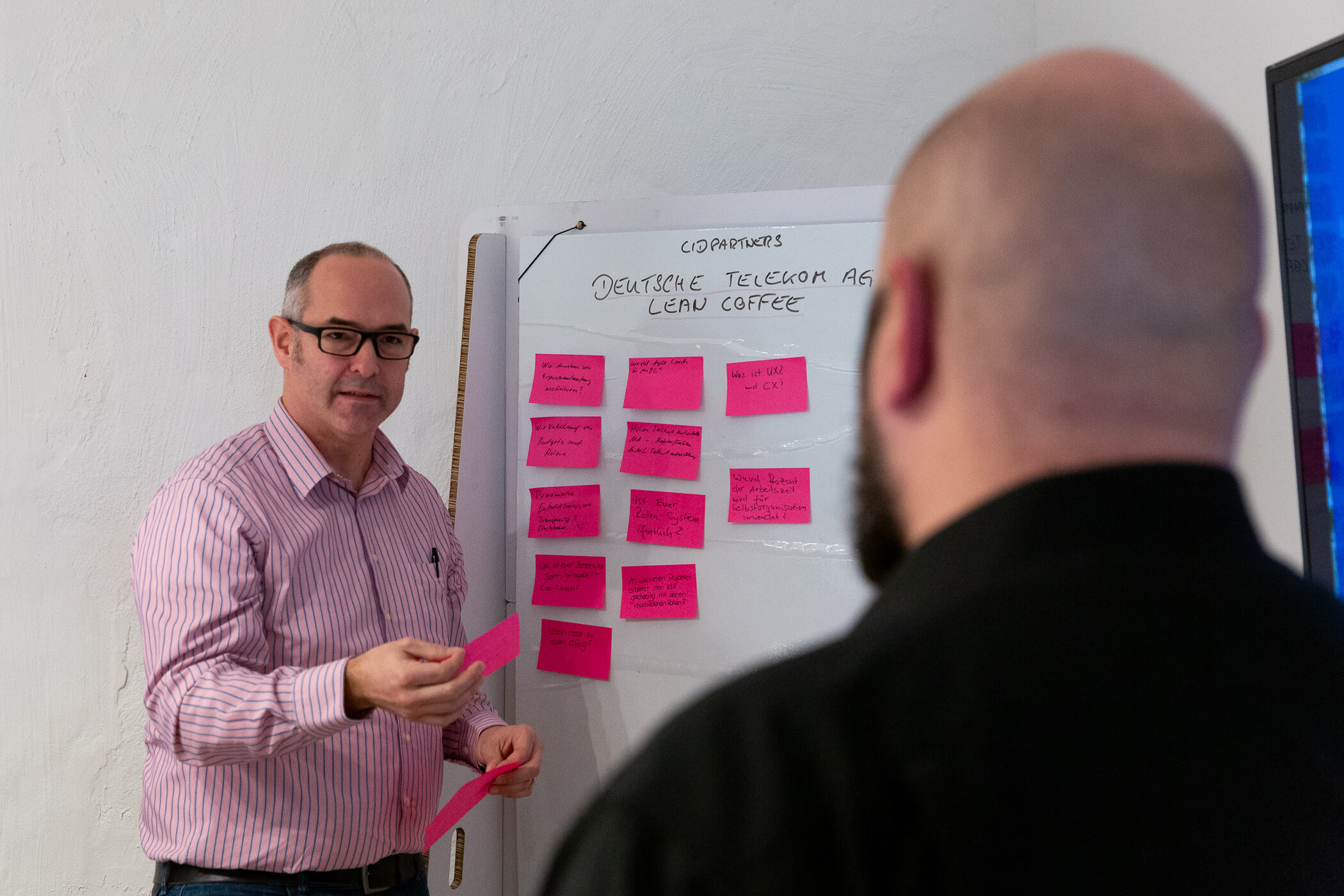 Austausch beim Lean Coffee