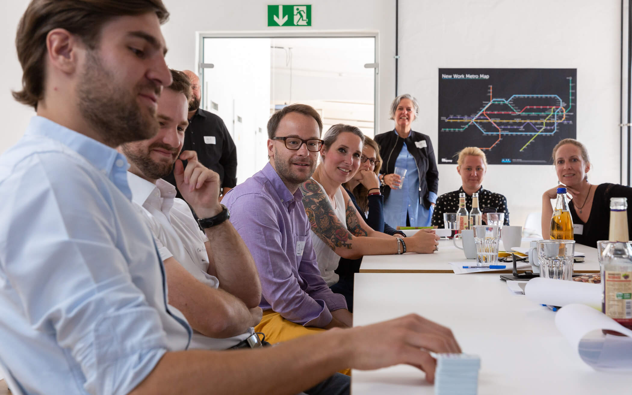 Teilnehmer im Training