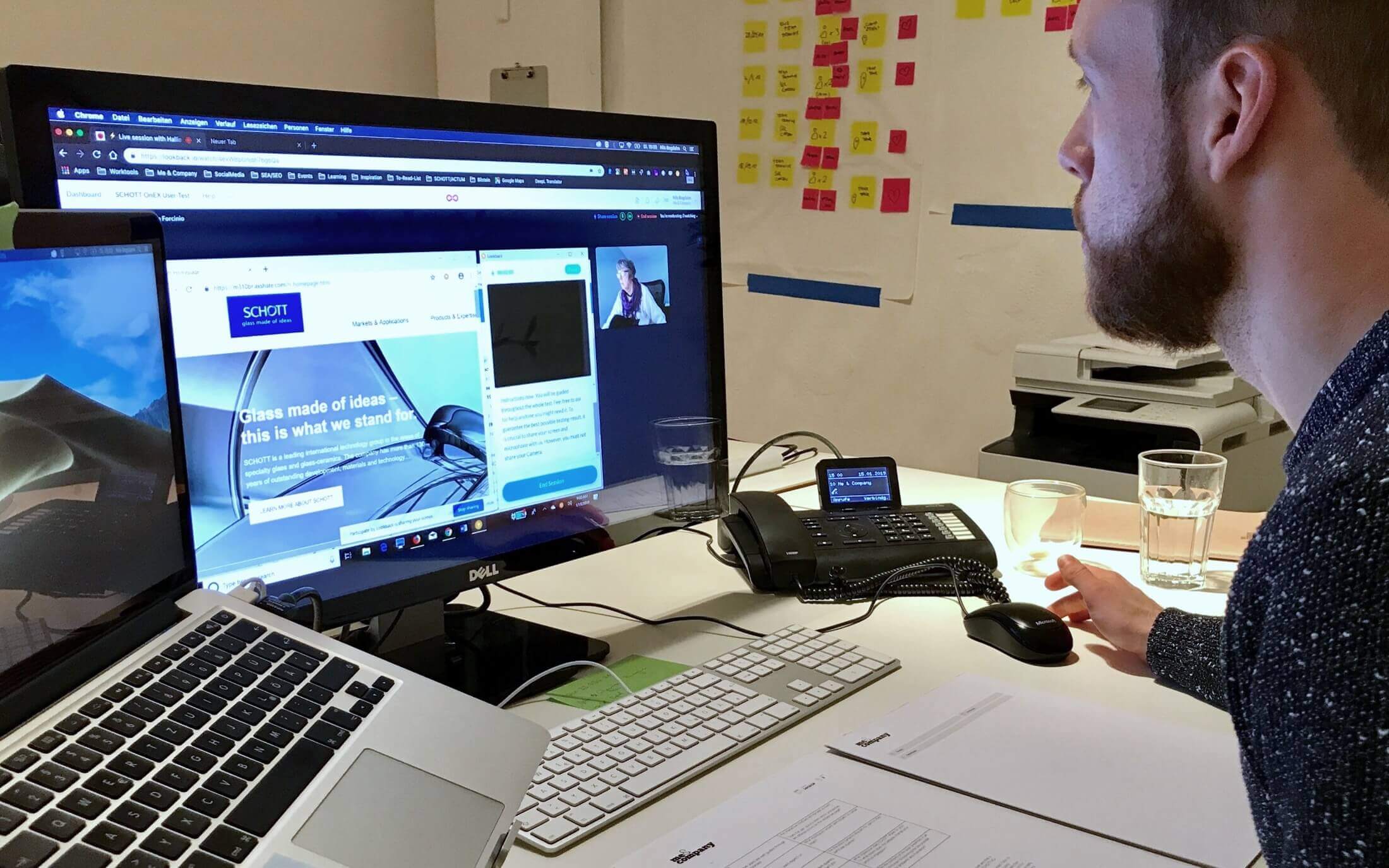 Remote Usability Test einer Website