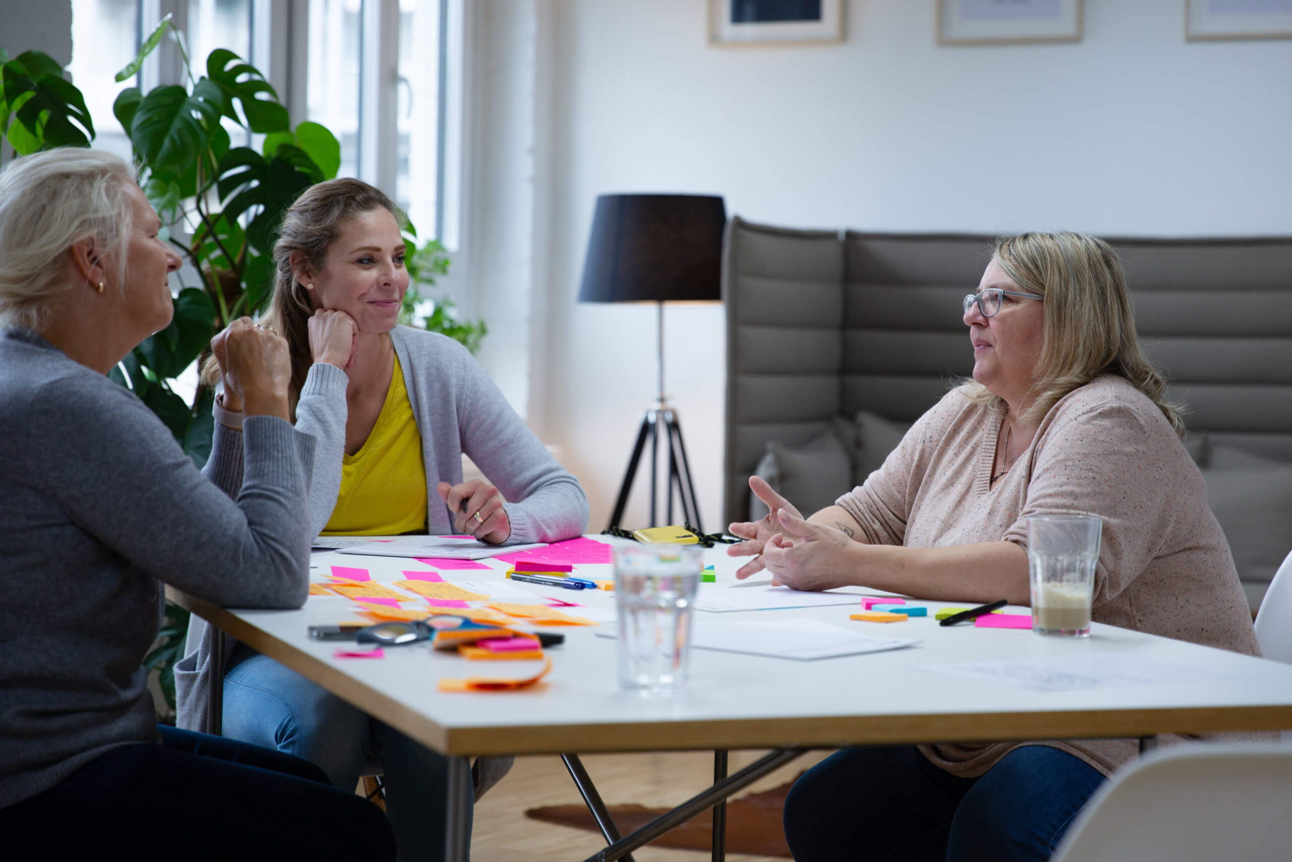 Product Coaching zwischen drei Personen.